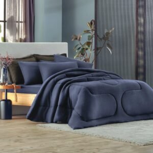 EDREDOM SOLTEIRO MESCLA AZUL - FUSION AZUL